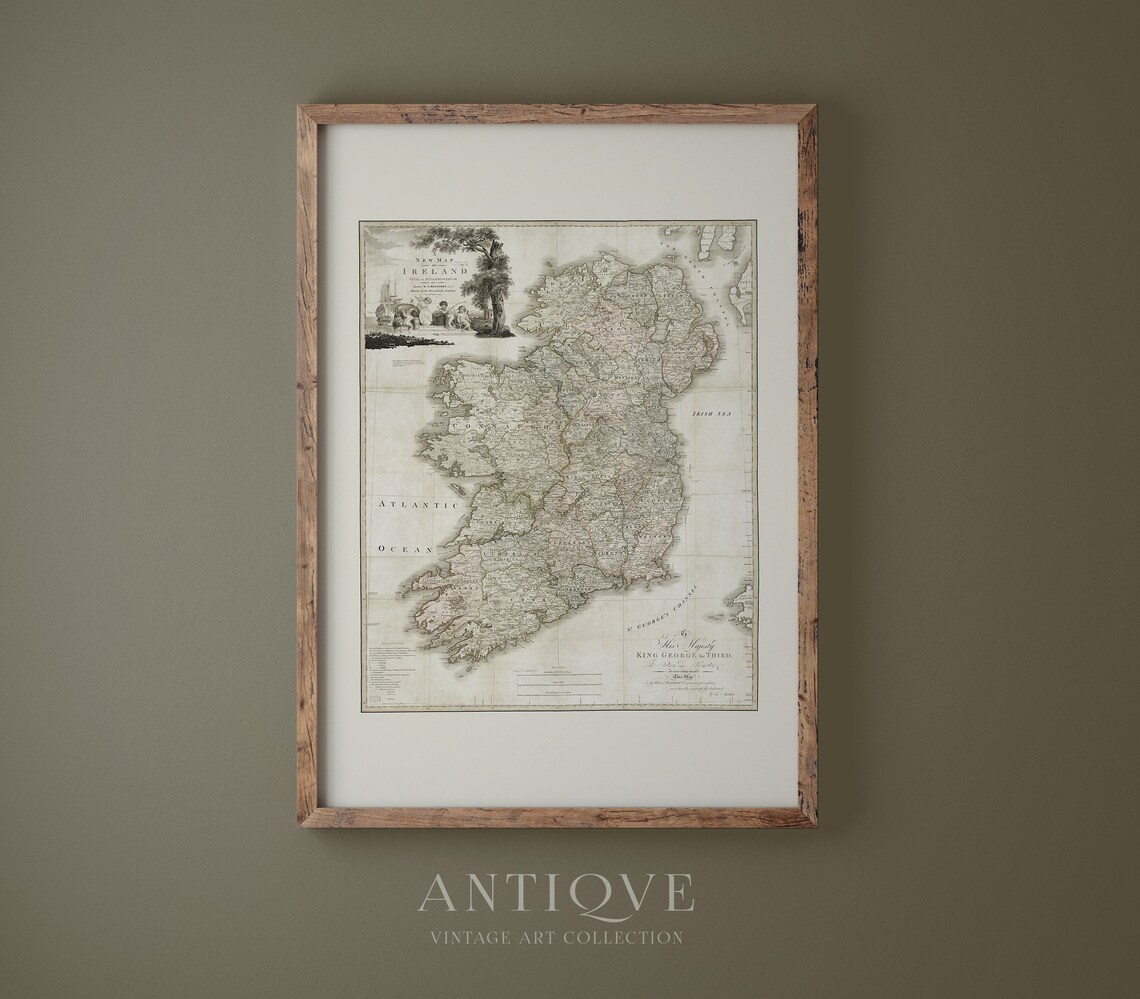 Vintage Map Of Ireland - Travel Poster - Image 4