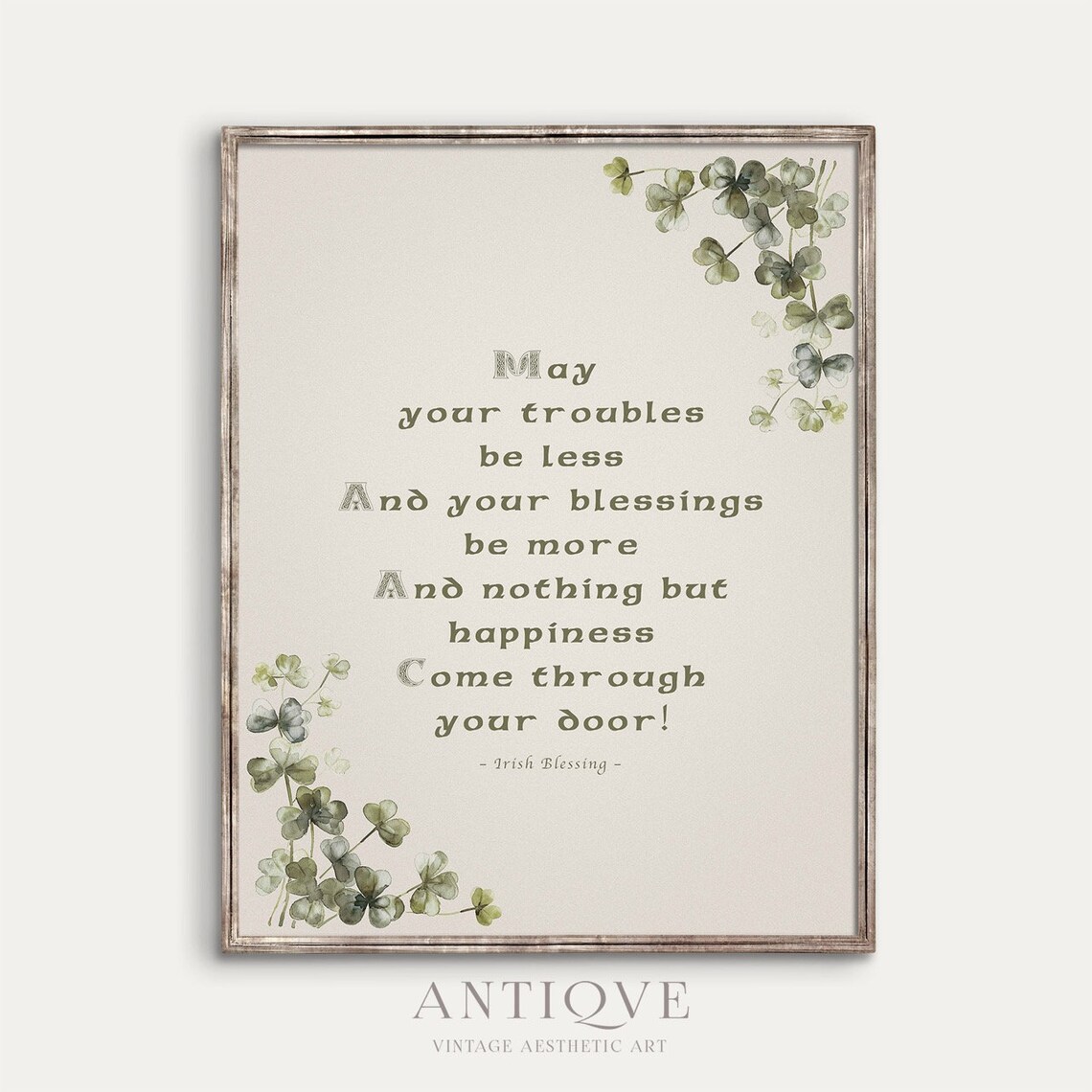 Irish Blessing Sign Art Print, St. Patrick's Day Saying - Image 2