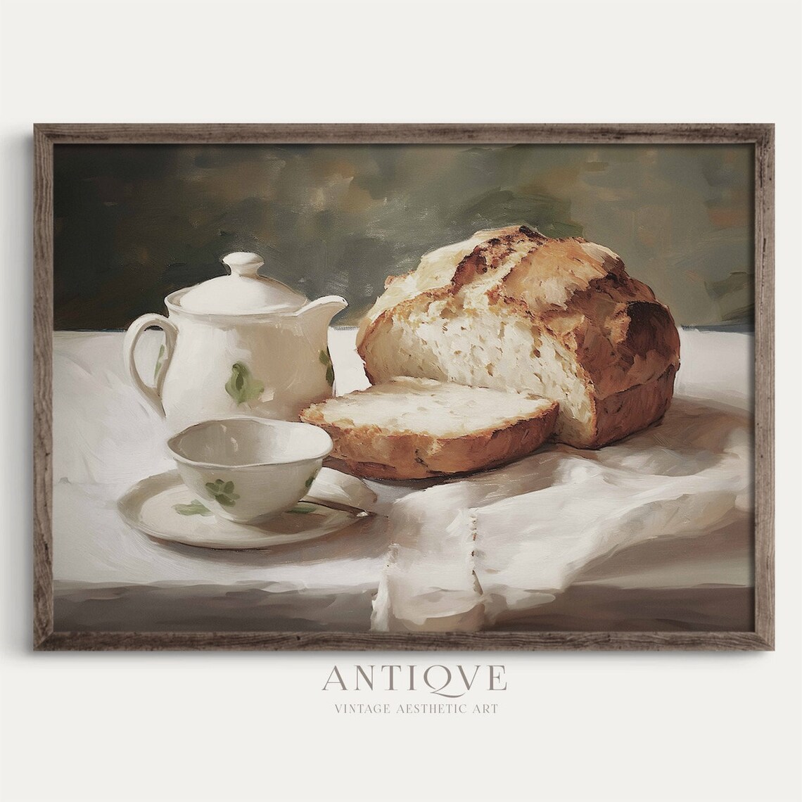 Traditional Irish Soda Bread, Irish Kitchen Art Print