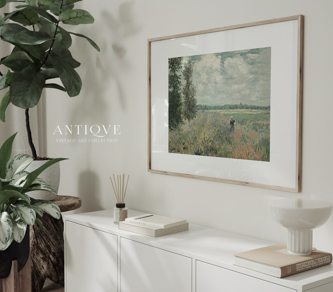Vintage French Landscape, Elegant Nature Decor - Image 4