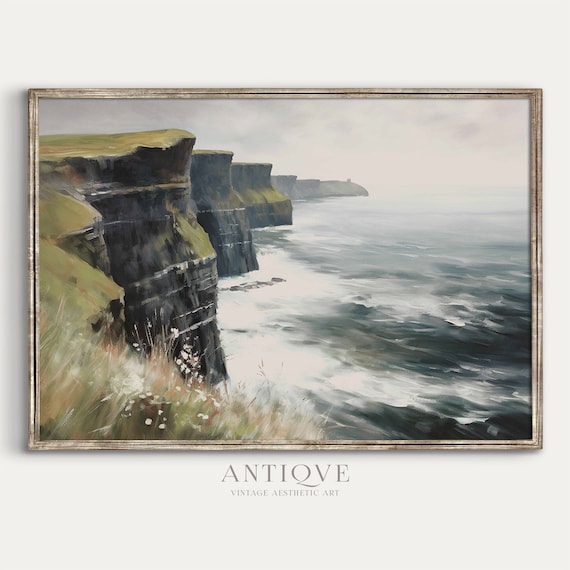 Cliffs Of Moher Wall Art, Irish Landscape Print