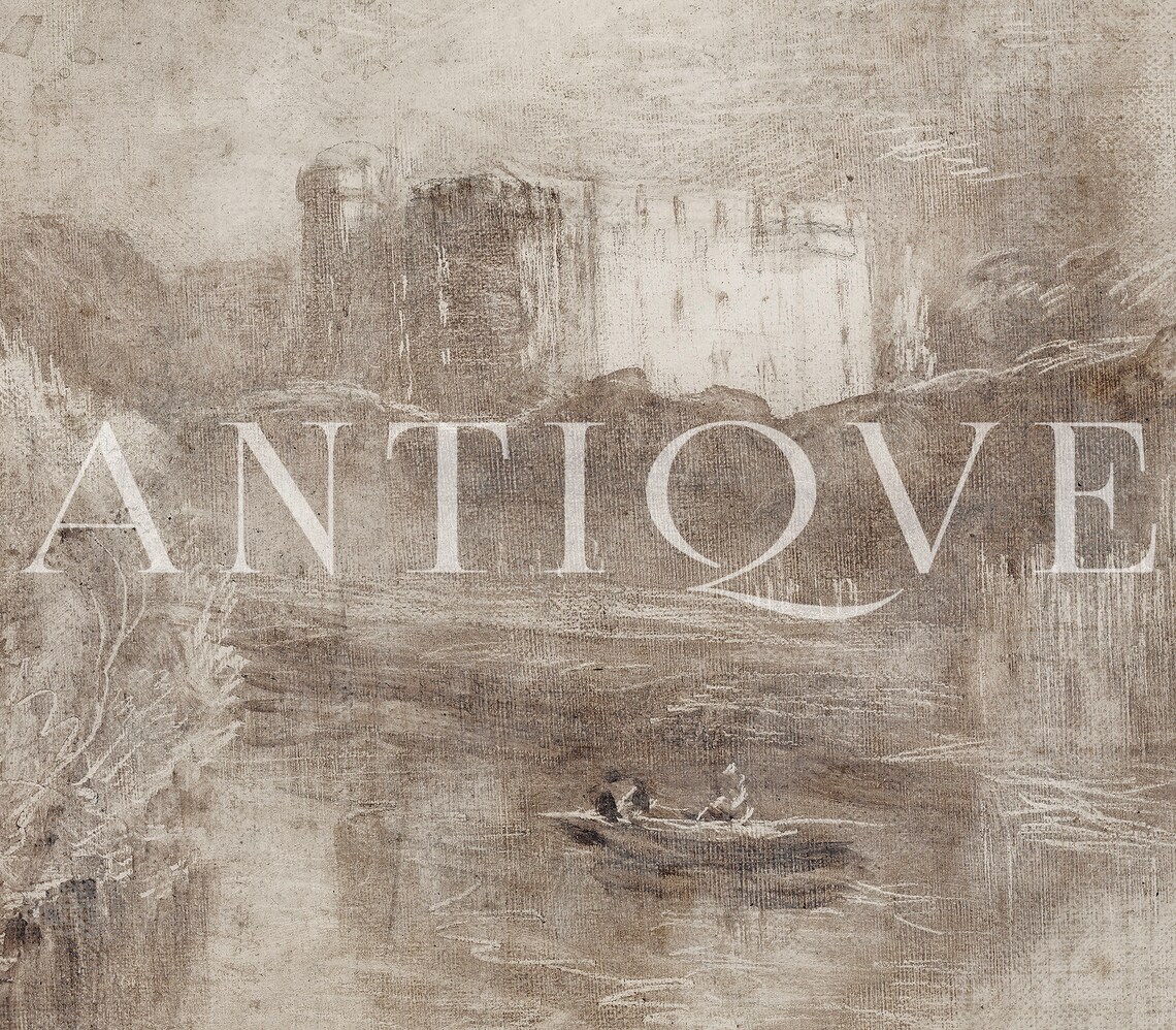 Kilkenny Castle Ireland Rustic Vintage Painting - Image 3