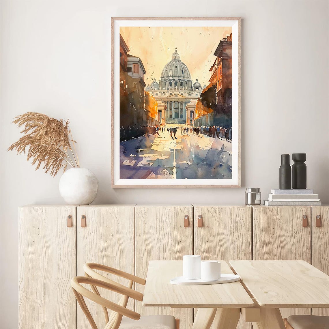 Rome Cityscape Watercolor Art Print Italian Cityscape Watercolor Painting Travel Gifts By Feelingprints - Image 5