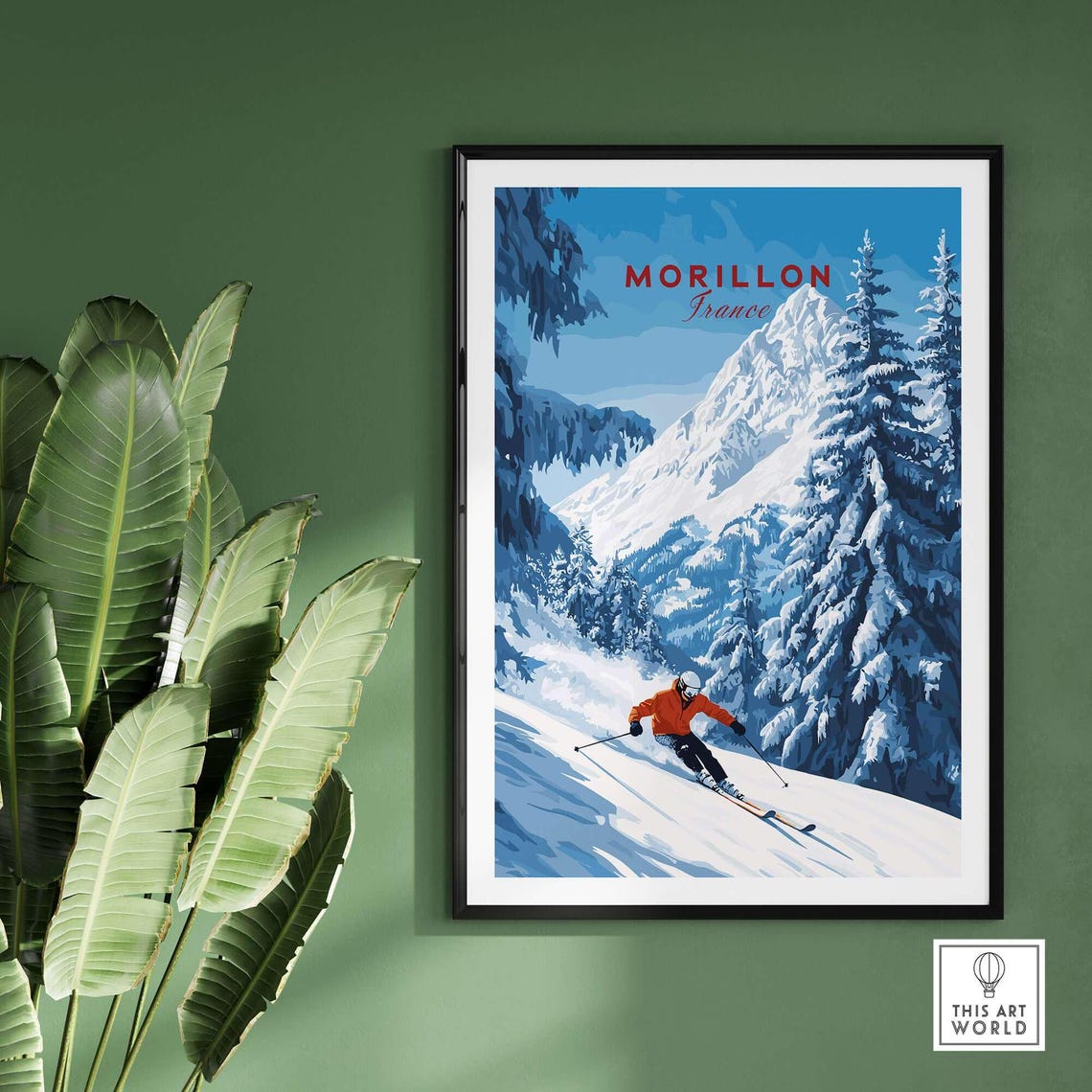 Winter Sports Art Print, Ski Lodge Decor - Image 2