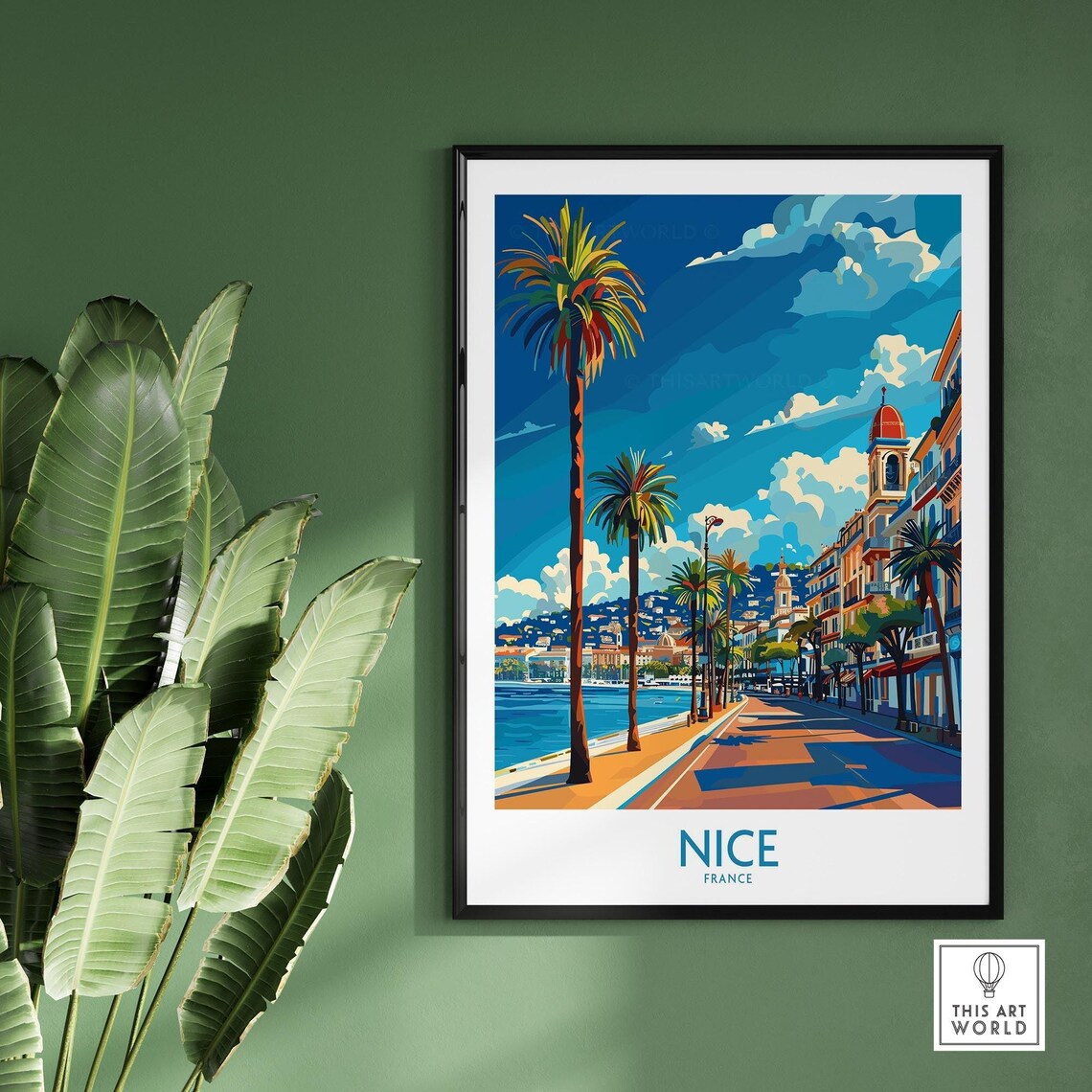 Nice Travel Poster, France Wall Art Print - Image 2