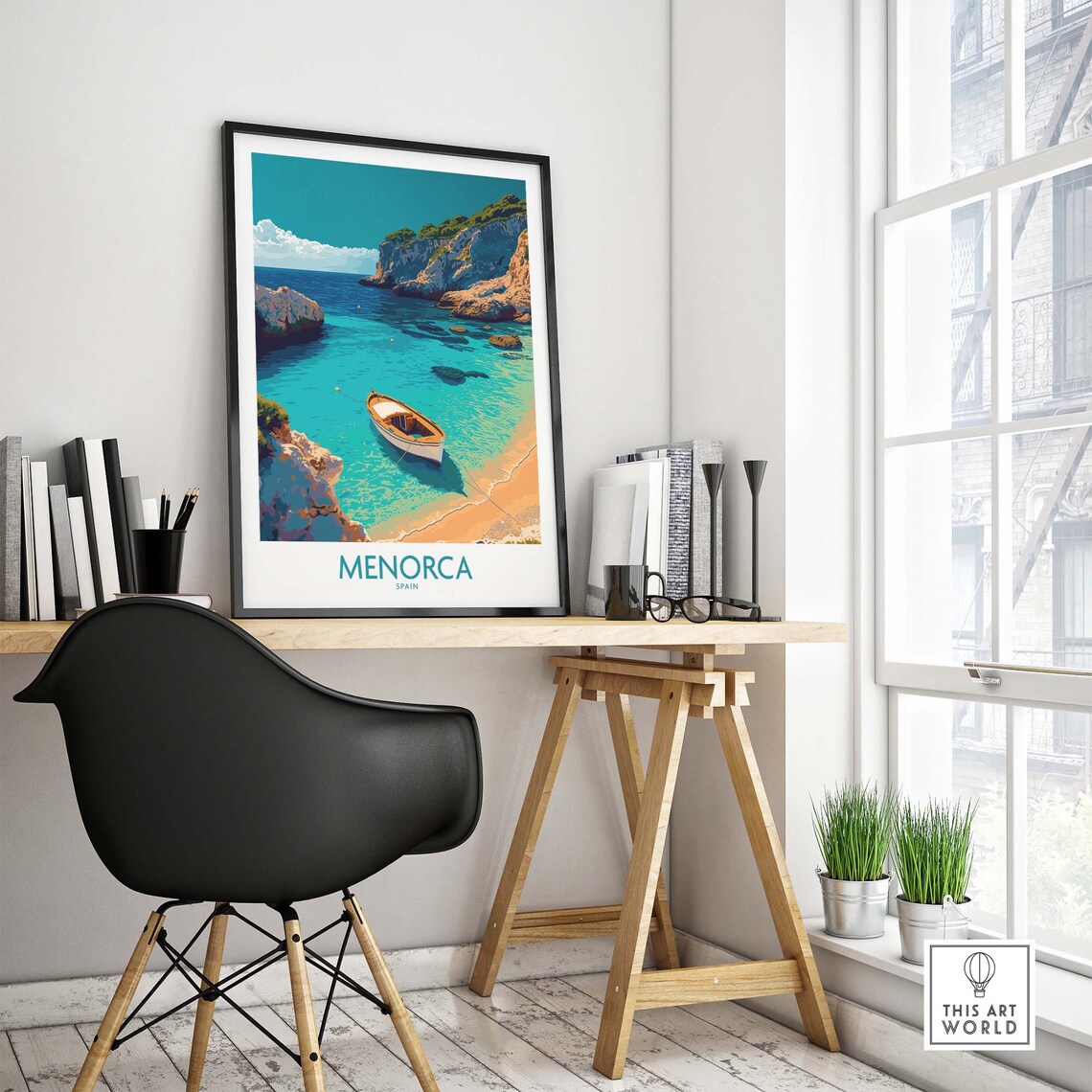 Menorca Travel Poster, Home Decor Artwork - Image 4