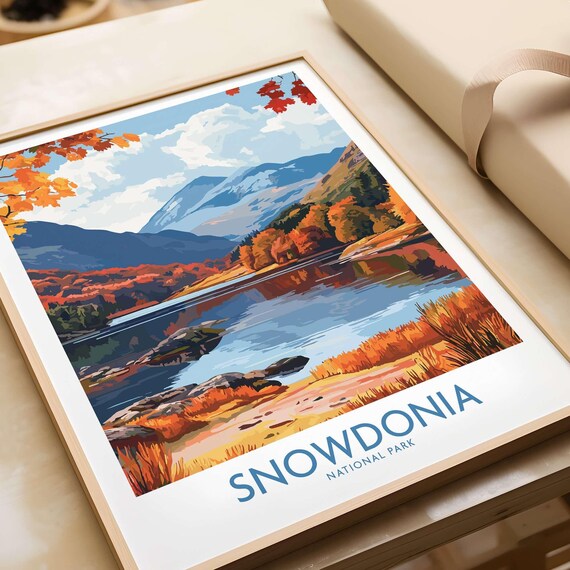 Snowdonia National Park - Vintage Travel Poster
