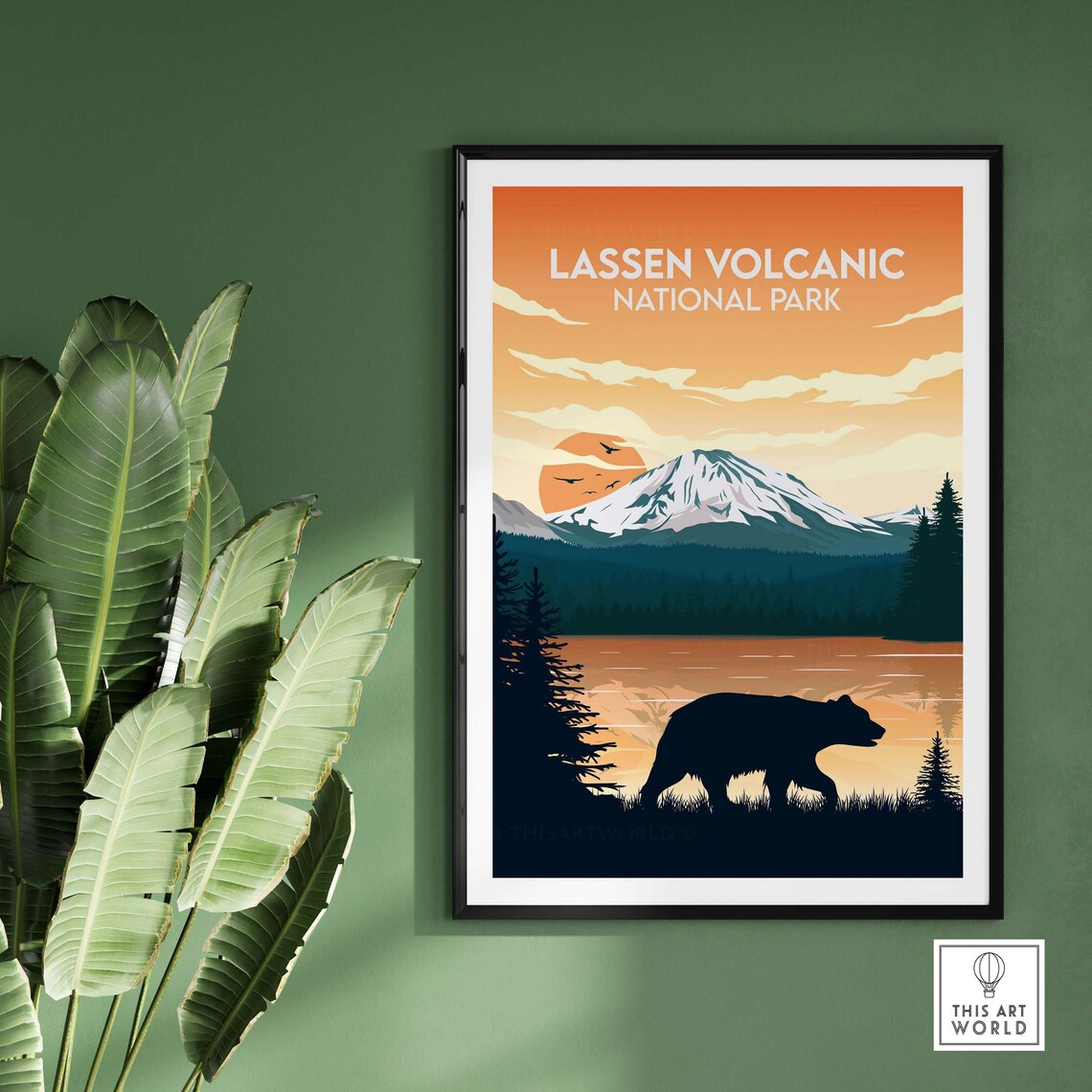 Lassen Volcanic National Park Poster, California Bear - Image 2