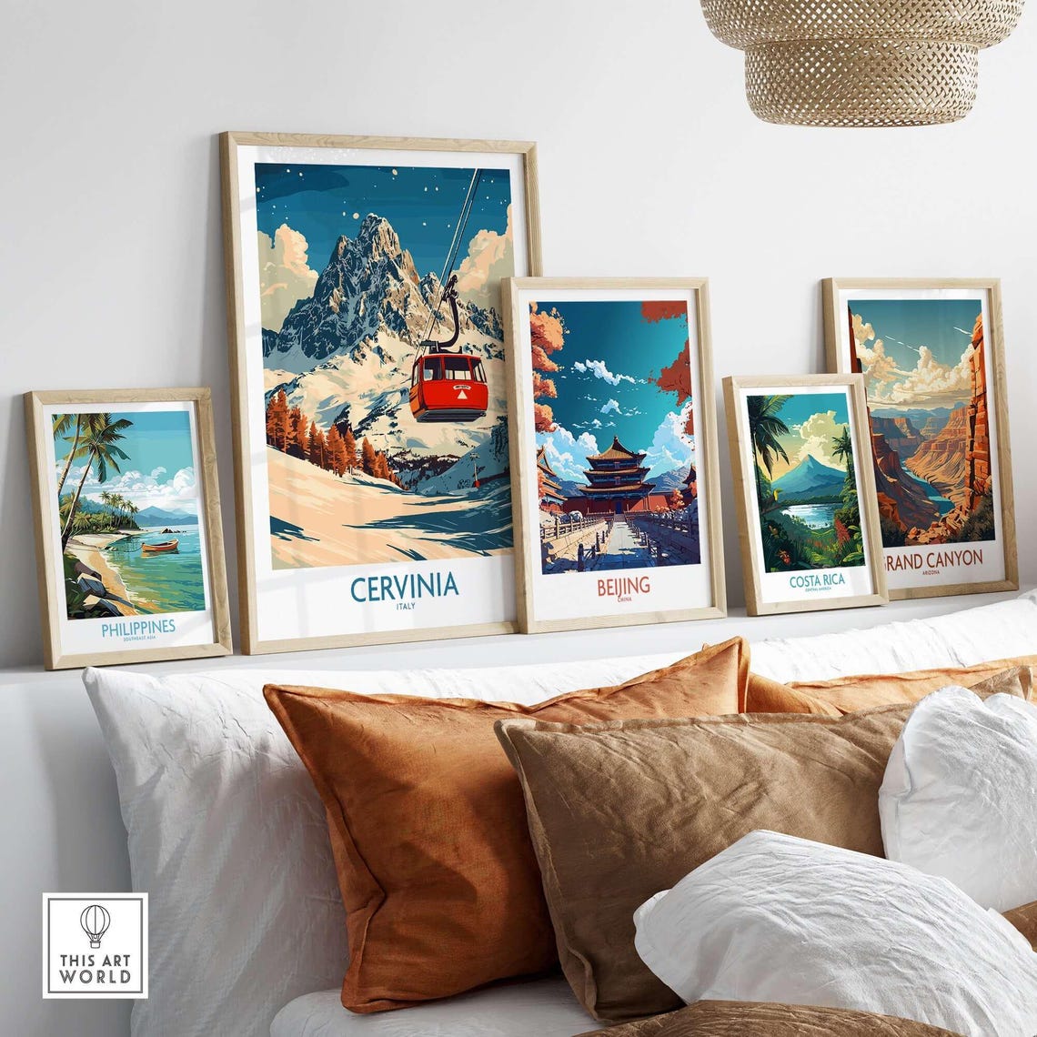 Cervinia Ski Resort Travel Poster, Italy - Image 3