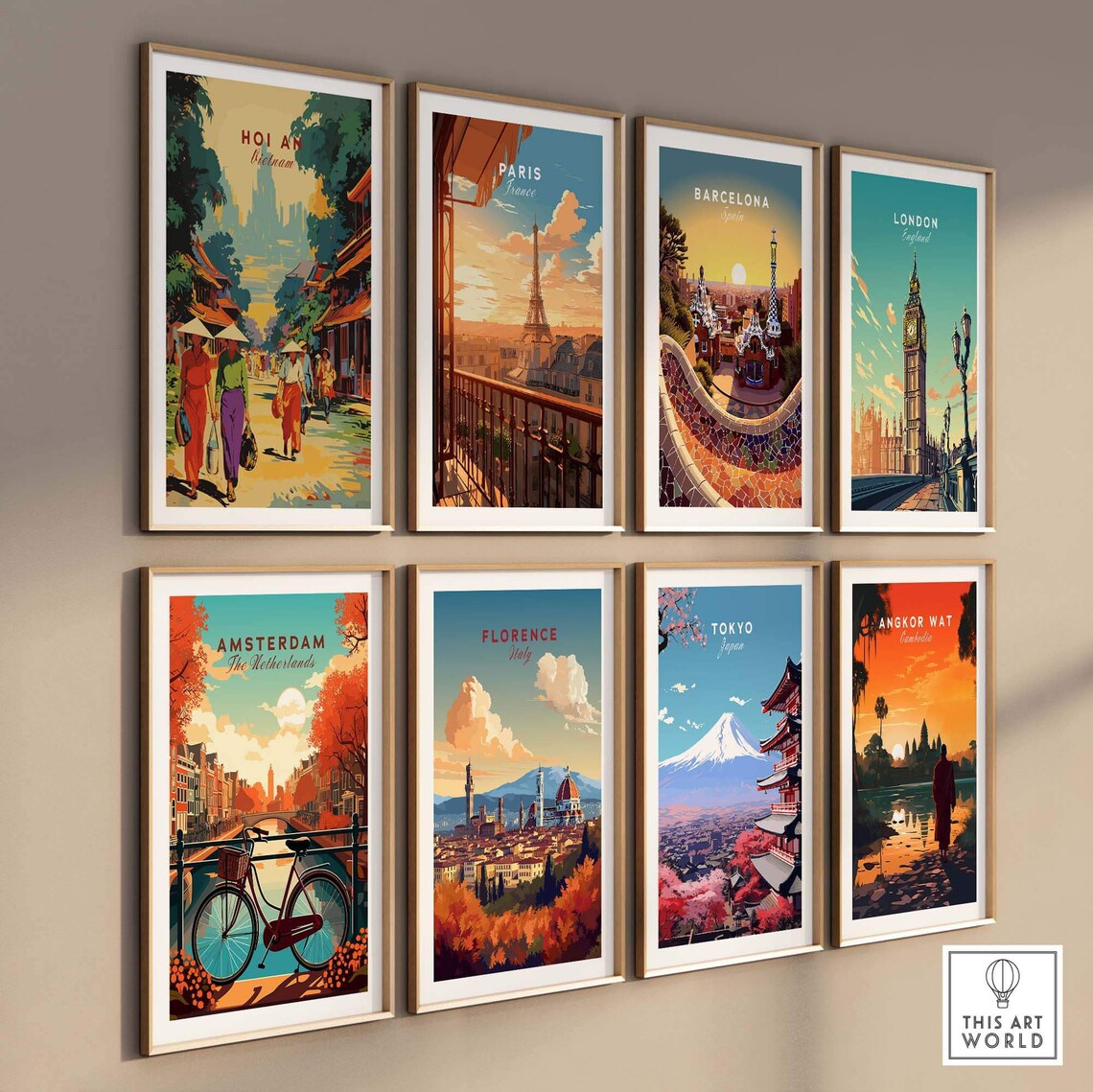 Hoi An Vietnam Old Town Street Market Lantern Day Travel Poster - Image 3