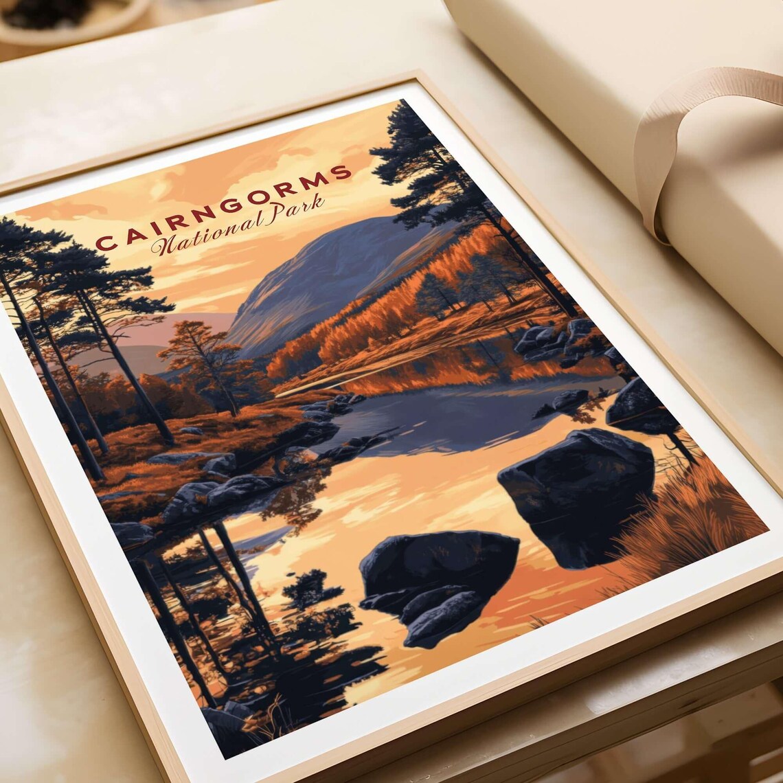 Cairngorms Travel Poster, Scotland Wall Art Print - Image 3