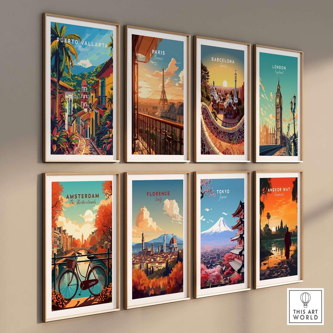 Puerto Vallarta Travel Poster, Birthday and Anniversary - Image 3
