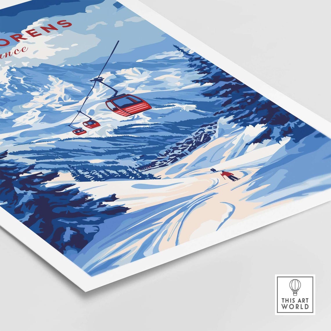 Val Thorens Winter Sports Poster, French Alps - Image 5