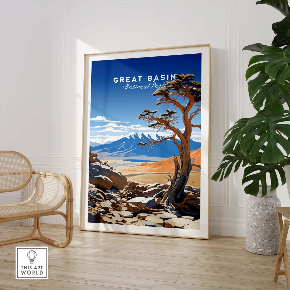 Great Basin National Park Bristlecone Pine Snowy Peak Poster - Image 2