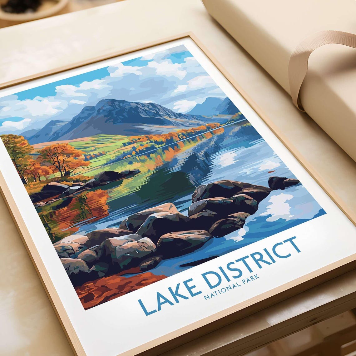 Lake District Travel Poster, Cumbria England - Image 5