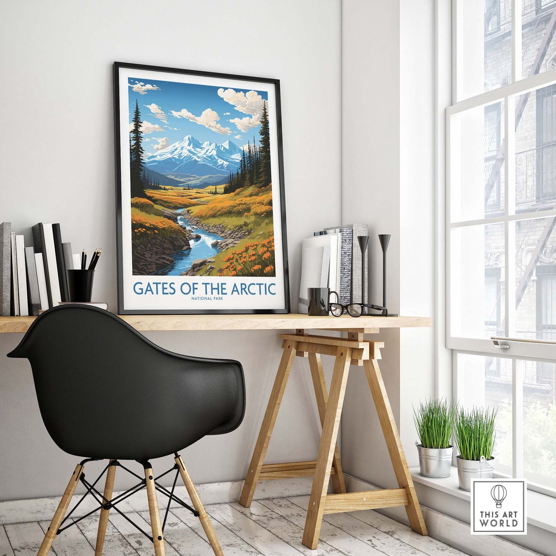 Gates Of The Arctic National Park Wildflower Meadow Peak Poster - Image 4