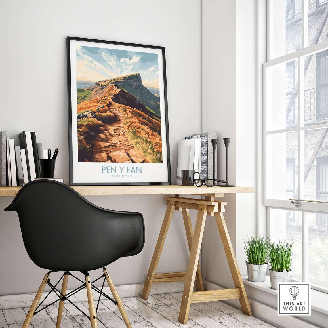 Pen Y Fan, Brecon Beacons Wales Travel Poster - Image 4