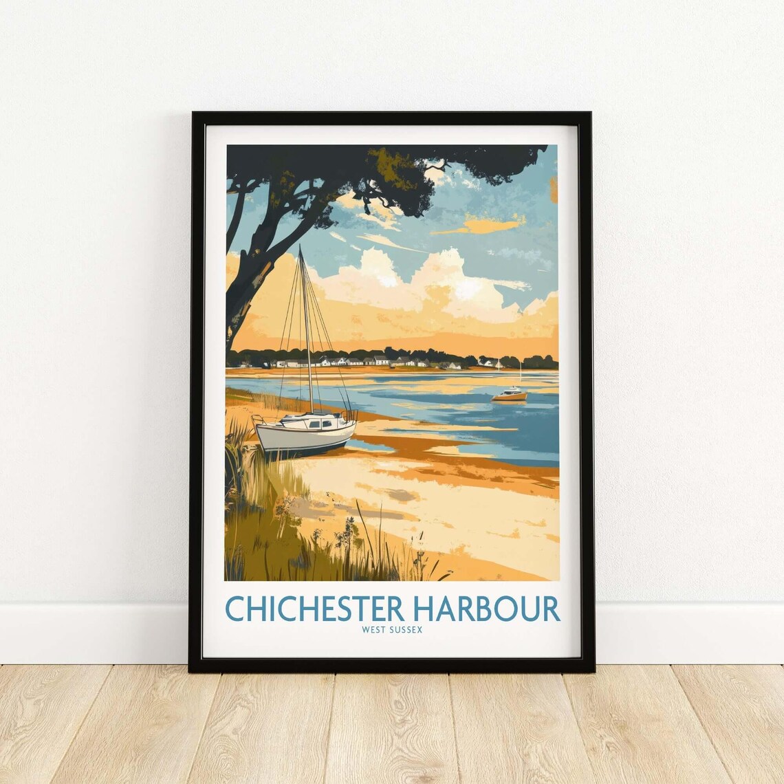 Chichester Harbour Travel Poster, Art Lovers Illustration - Image 5