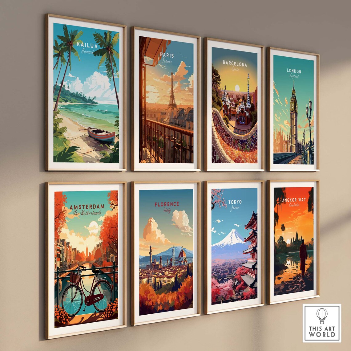Kailua Hawaii Travel Poster, Home Decor Print - Image 3