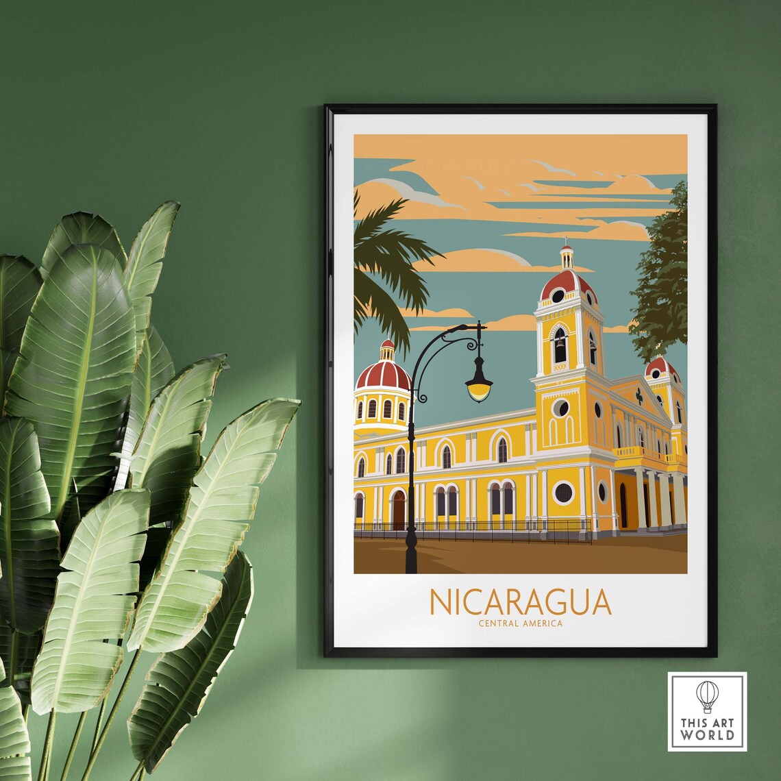 Nicaragua Travel Poster, Latin America Wall Art - Image 2