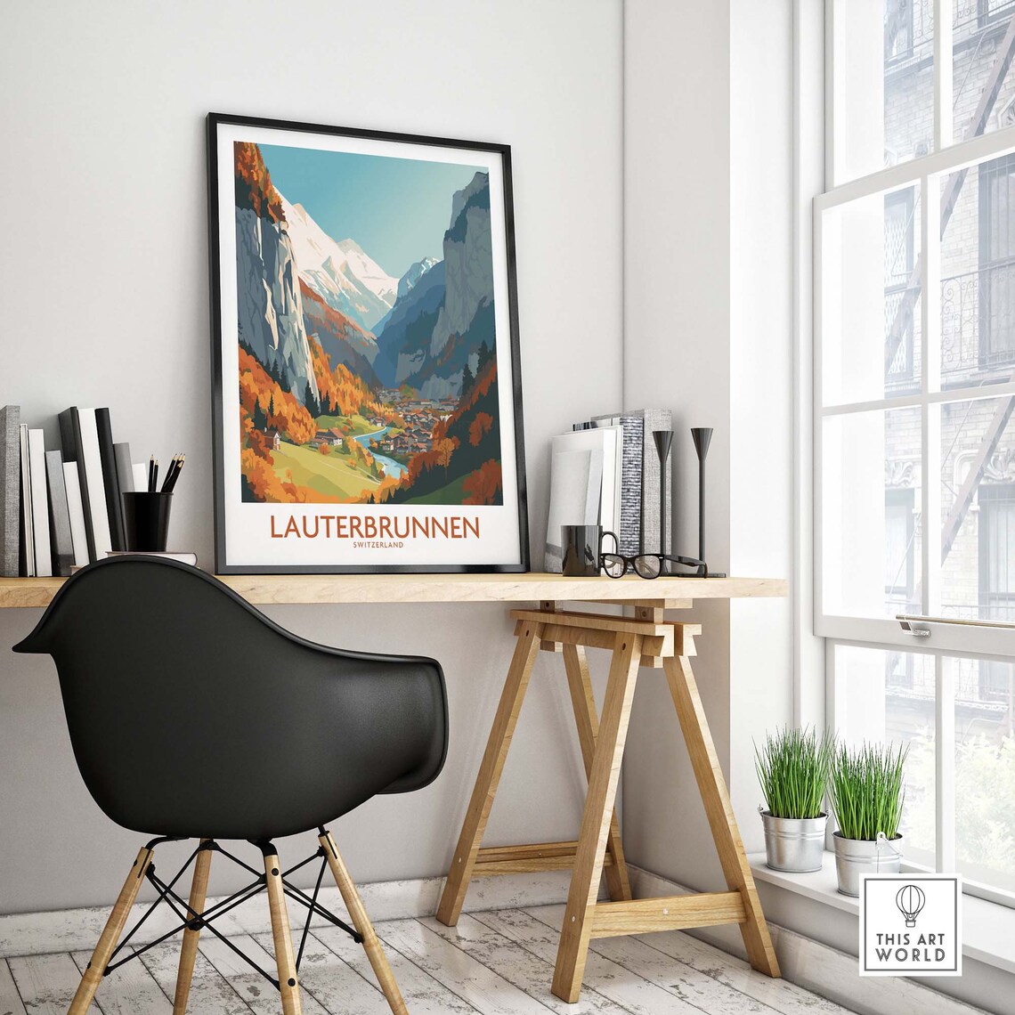 Lauterbrunnen Birthday Present Travel Poster - Image 4