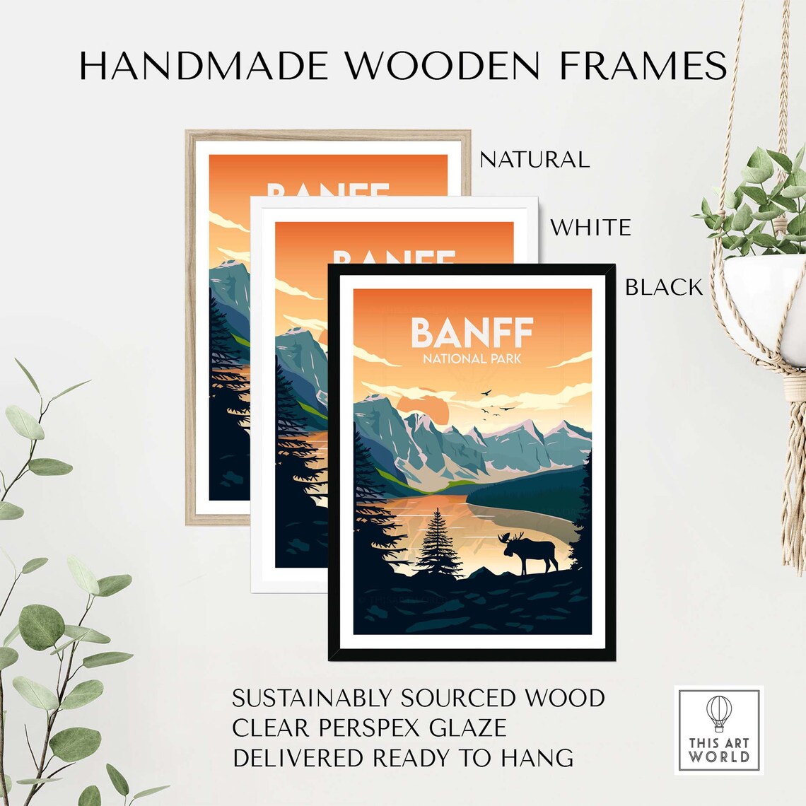 Banff National Park Canadian Travel Poster Print - Image 2
