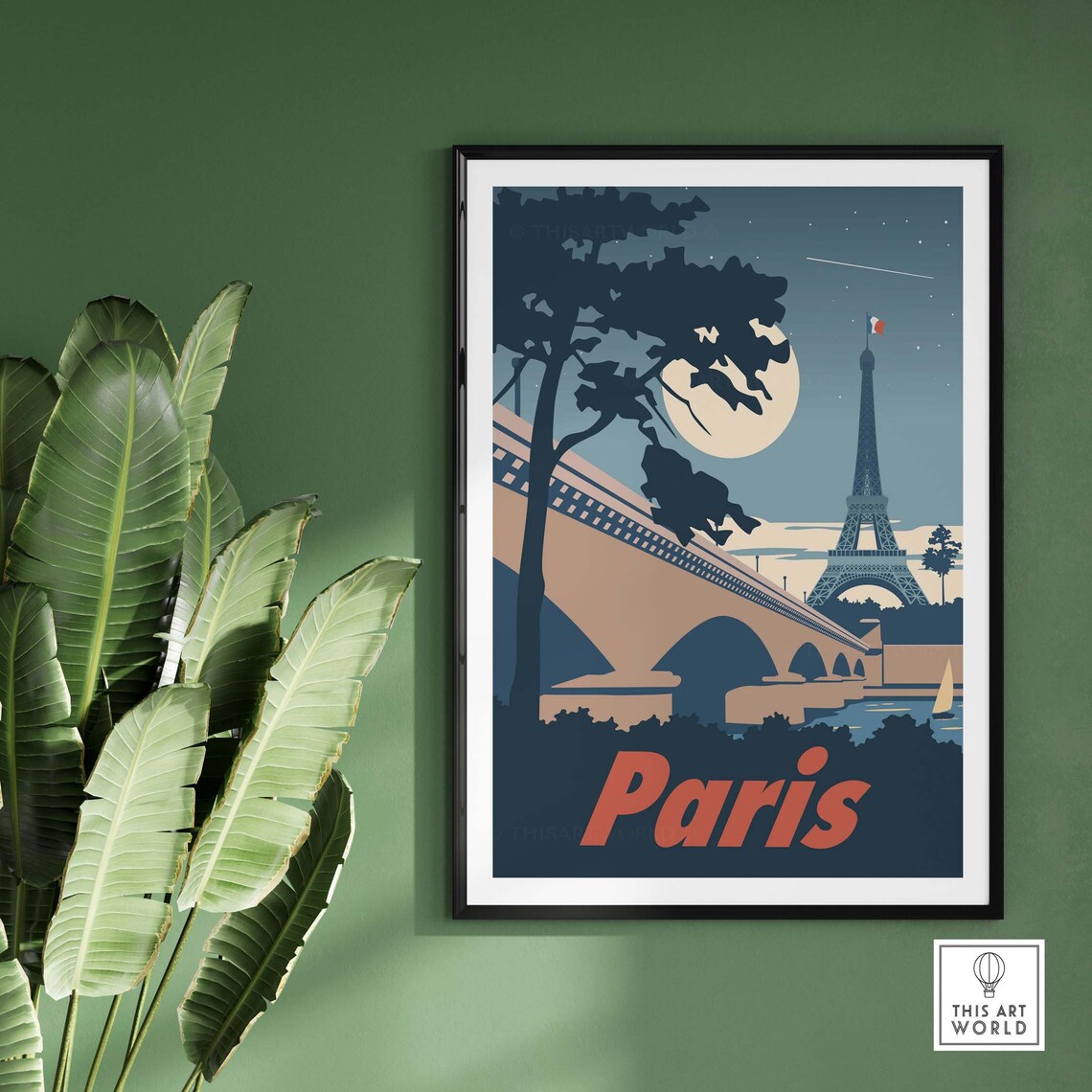 Paris French Romantic Gift Idea Travel Poster - Image 3