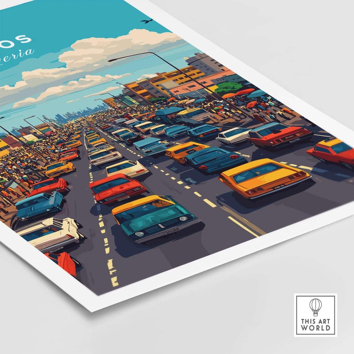 Lagos Travel Poster, Nigeria Illustration - Image 5