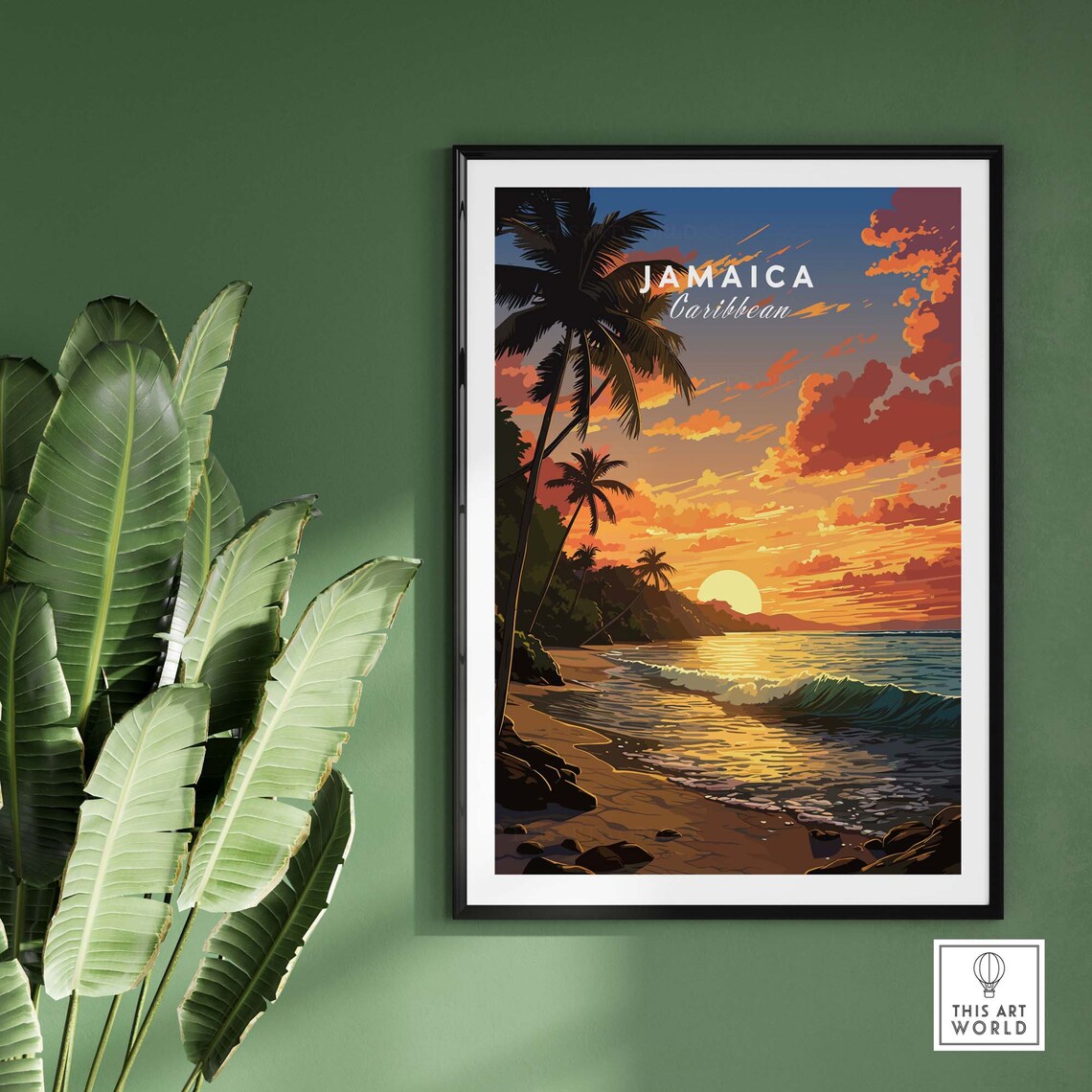 Jamaica Art Print, Travel Poster for Home Decor - Image 2