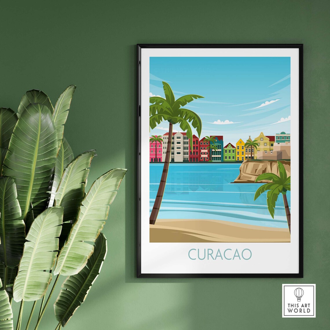 Curacao Travel Poster Art Print, Latin America - Image 3