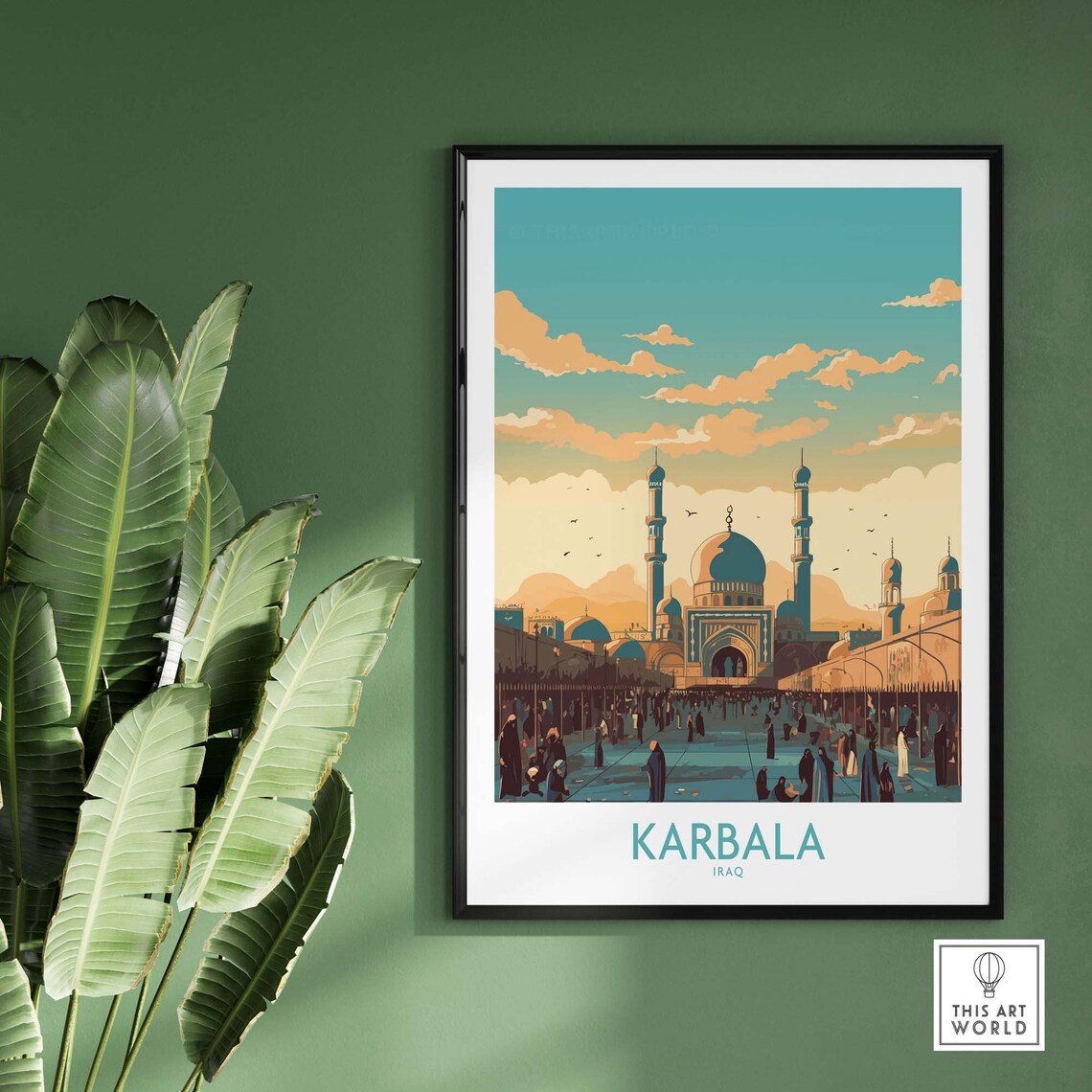 Karbala Travel Poster, Home Decor Art Print - Image 2