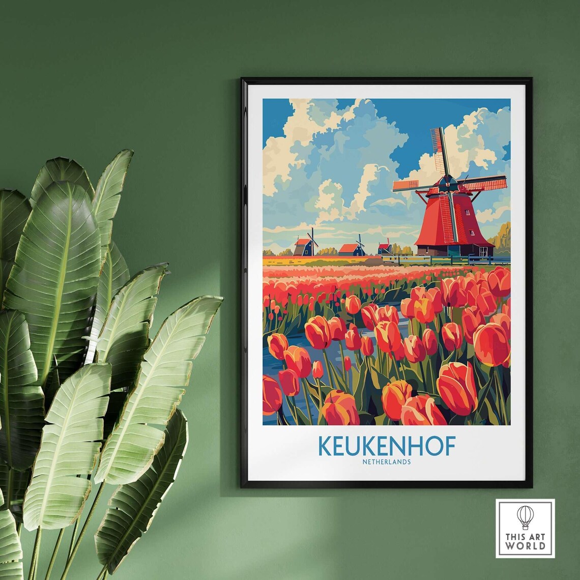 Keukenhof Travel Poster, Tulips Netherlands Gift - Image 2