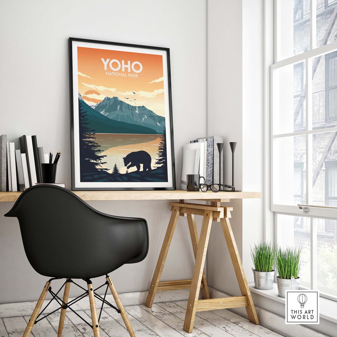 Yoho National Park Canada Travel Poster Art Print - Image 4