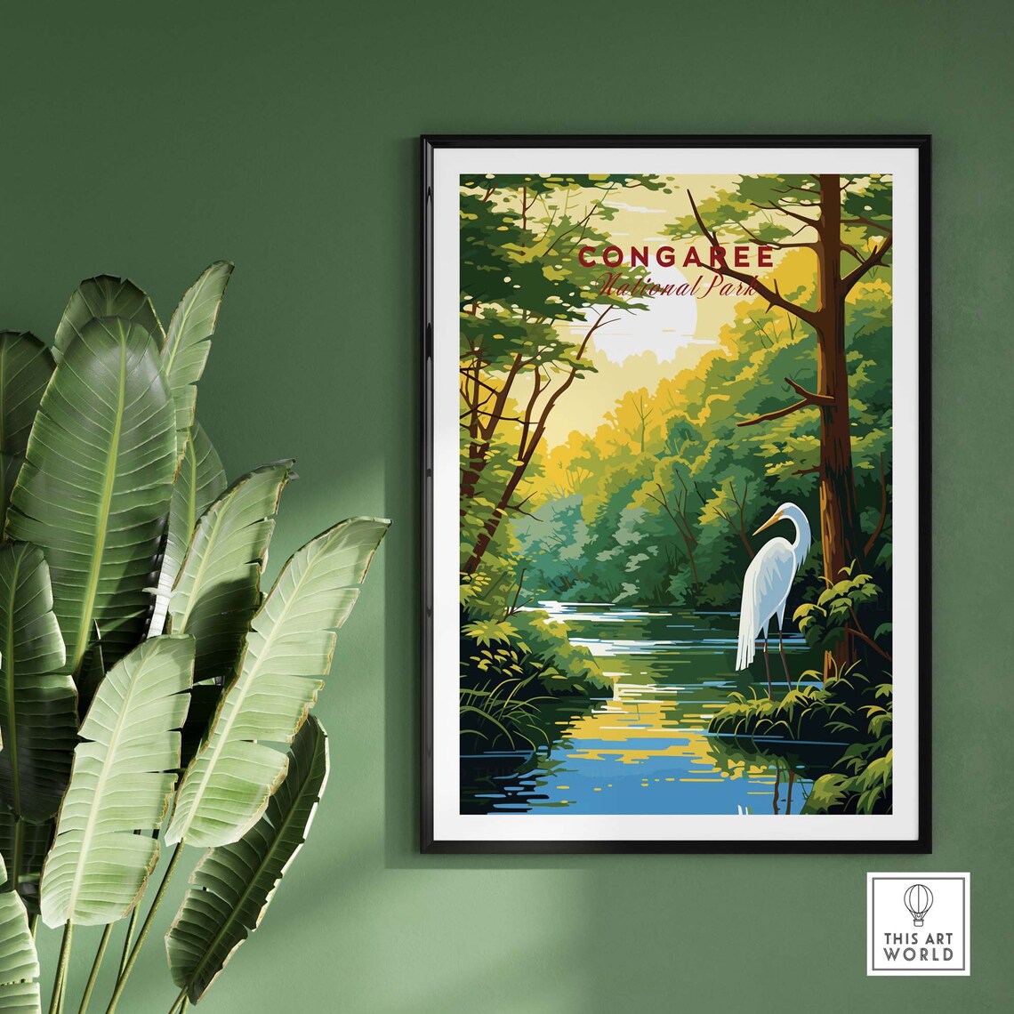 Congaree National Park Travel Poster, Home Decor - Image 2