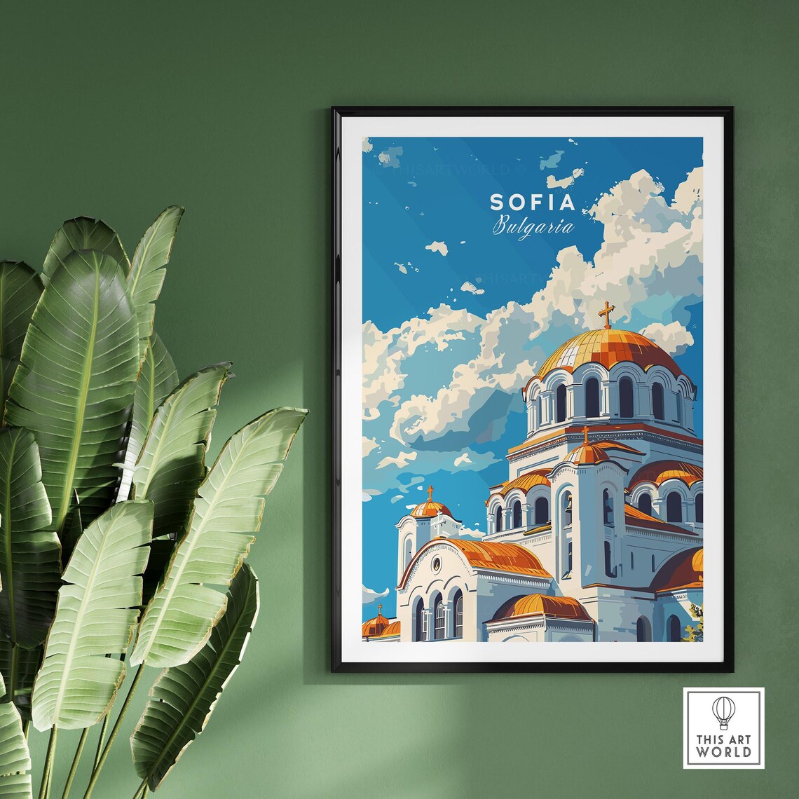 Sofia Bulgaria Travel Poster, Europe Wall Art Print - Image 2