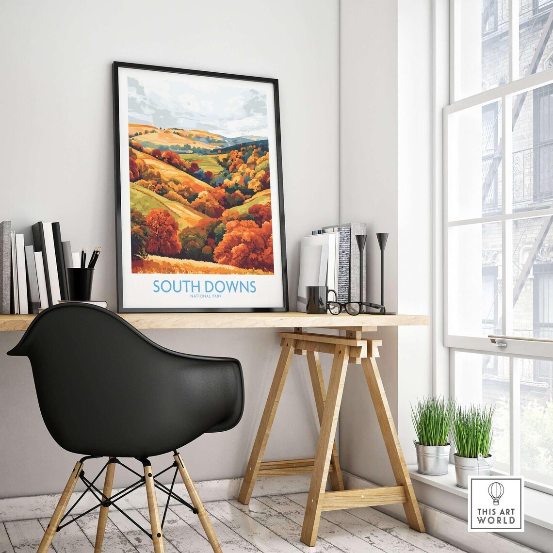 South Downs National Park Travel Poster, England - Image 4