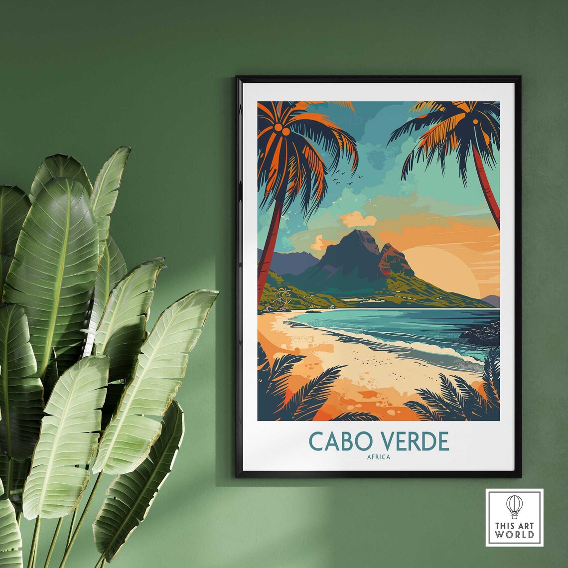 Cabo Verde Travel Poster, World Cultural Art - Image 2