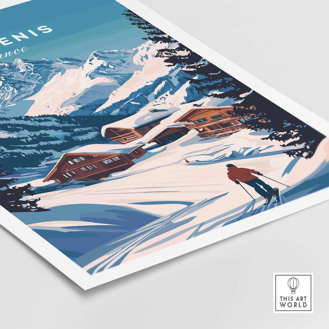 Val Cenis, France Travel Poster - Image 5