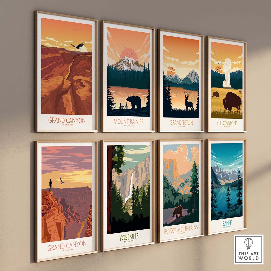 Grand Canyon National Park Travel Poster, Wall Art Print - Image 3