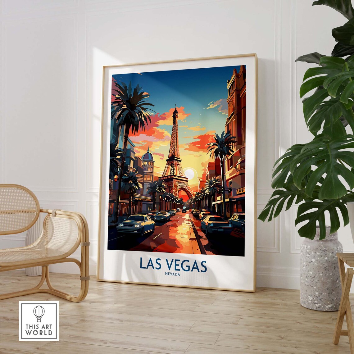 Las Vegas Travel Poster, New Home Gift Art Print - Image 3