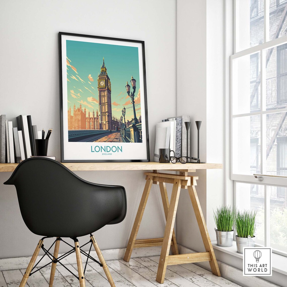 London Travel Poster, Home Decor Art Print - Image 4