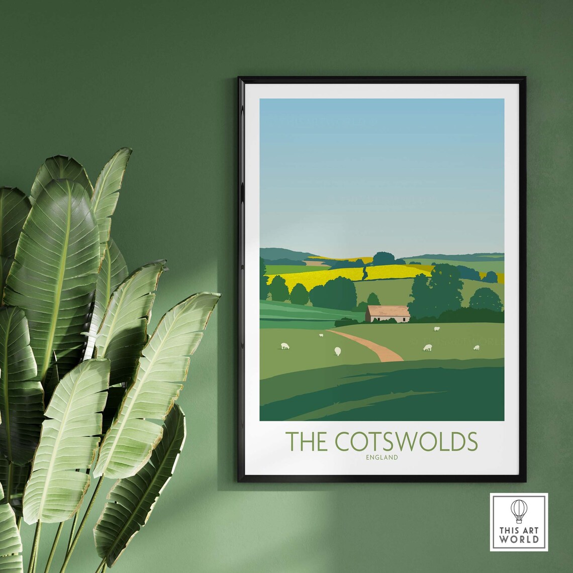 The Cotswolds England Travel Poster - Image 2