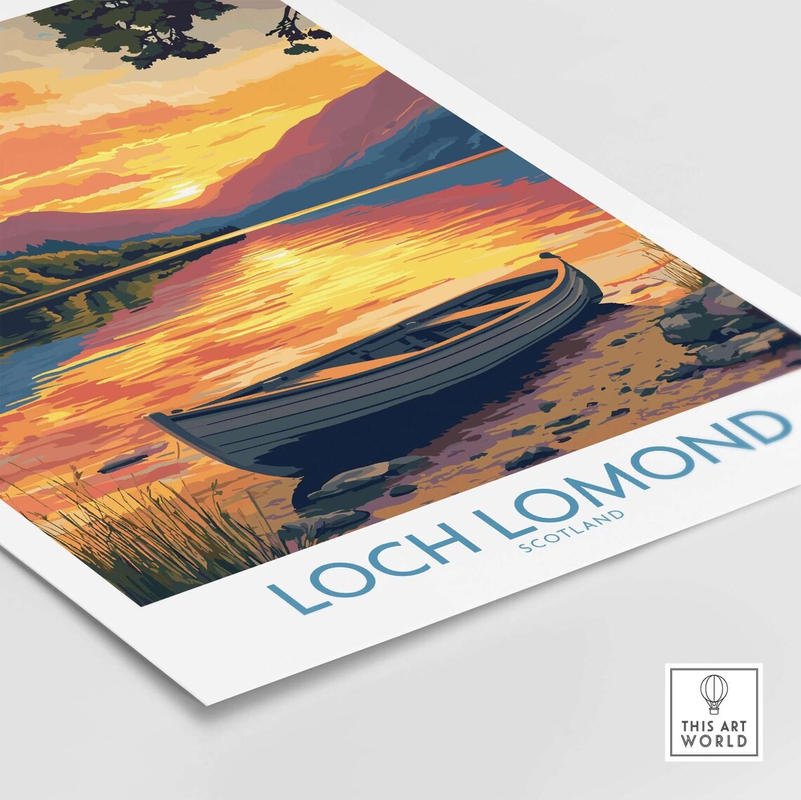 Loch Lomond Scottish Highlands Poster Print, Scotland - Image 5