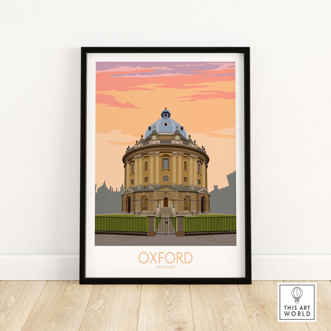 Oxford Travel Poster, England Travel Poster