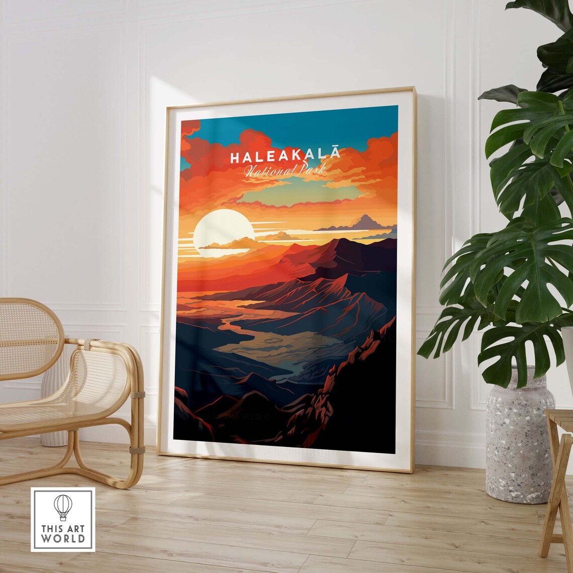 Haleakala Sunrise Travel Poster Art Print - Image 3