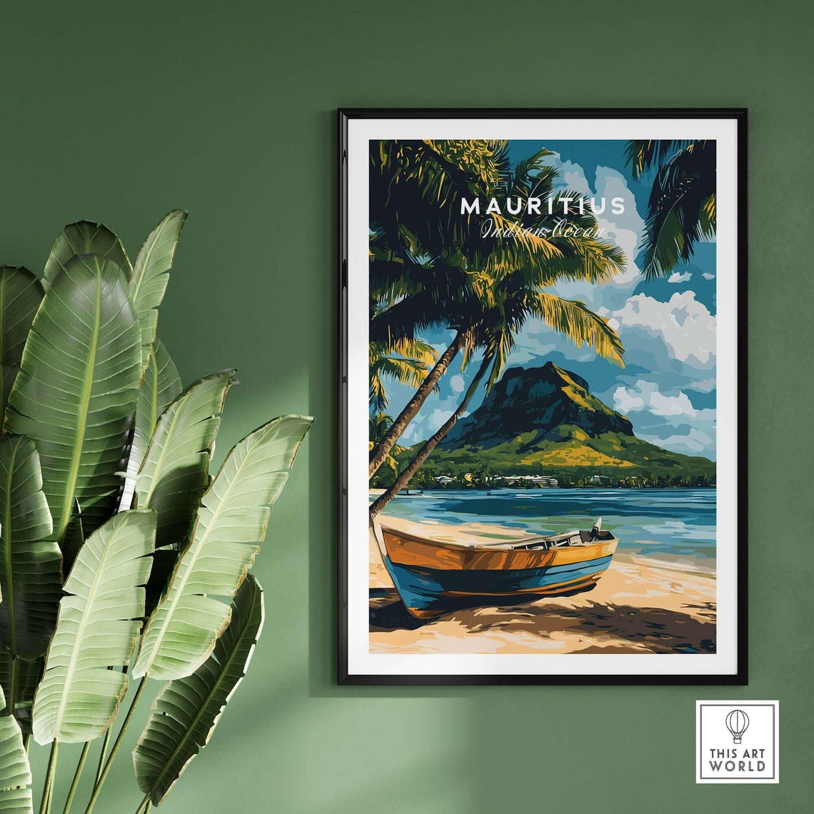 Mauritius Beach, Tropical Island Poster - Image 2