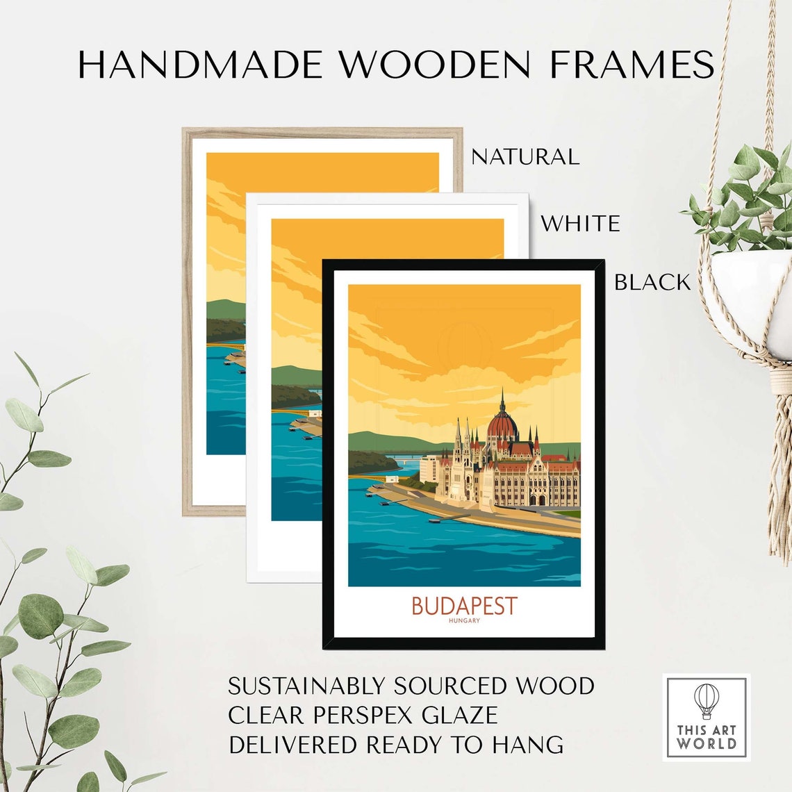 Budapest Gift Travel Poster - Image 2