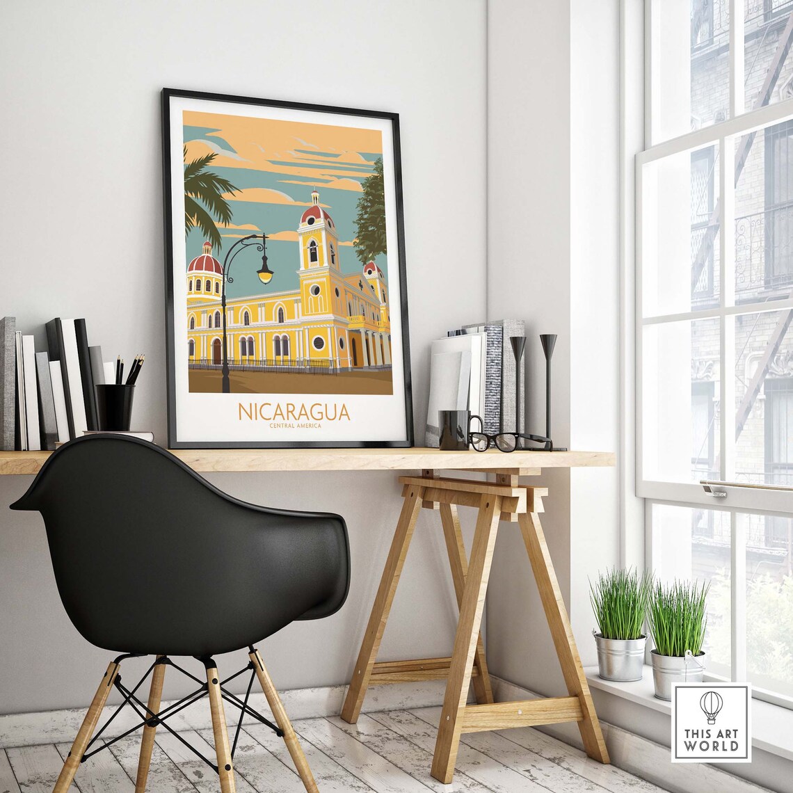 Nicaragua Travel Poster, Latin America Wall Art - Image 4