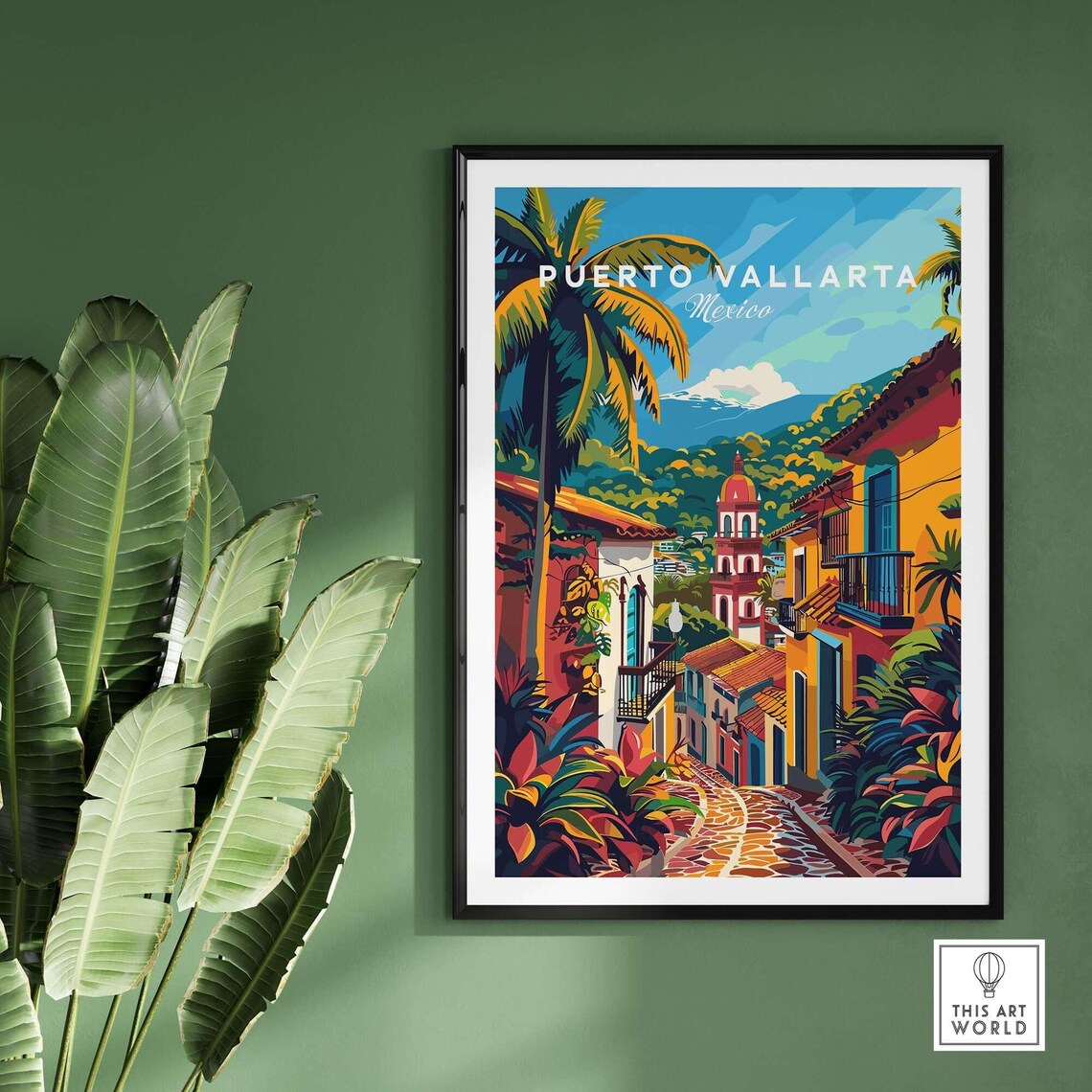 Puerto Vallarta Travel Poster, Birthday and Anniversary - Image 2