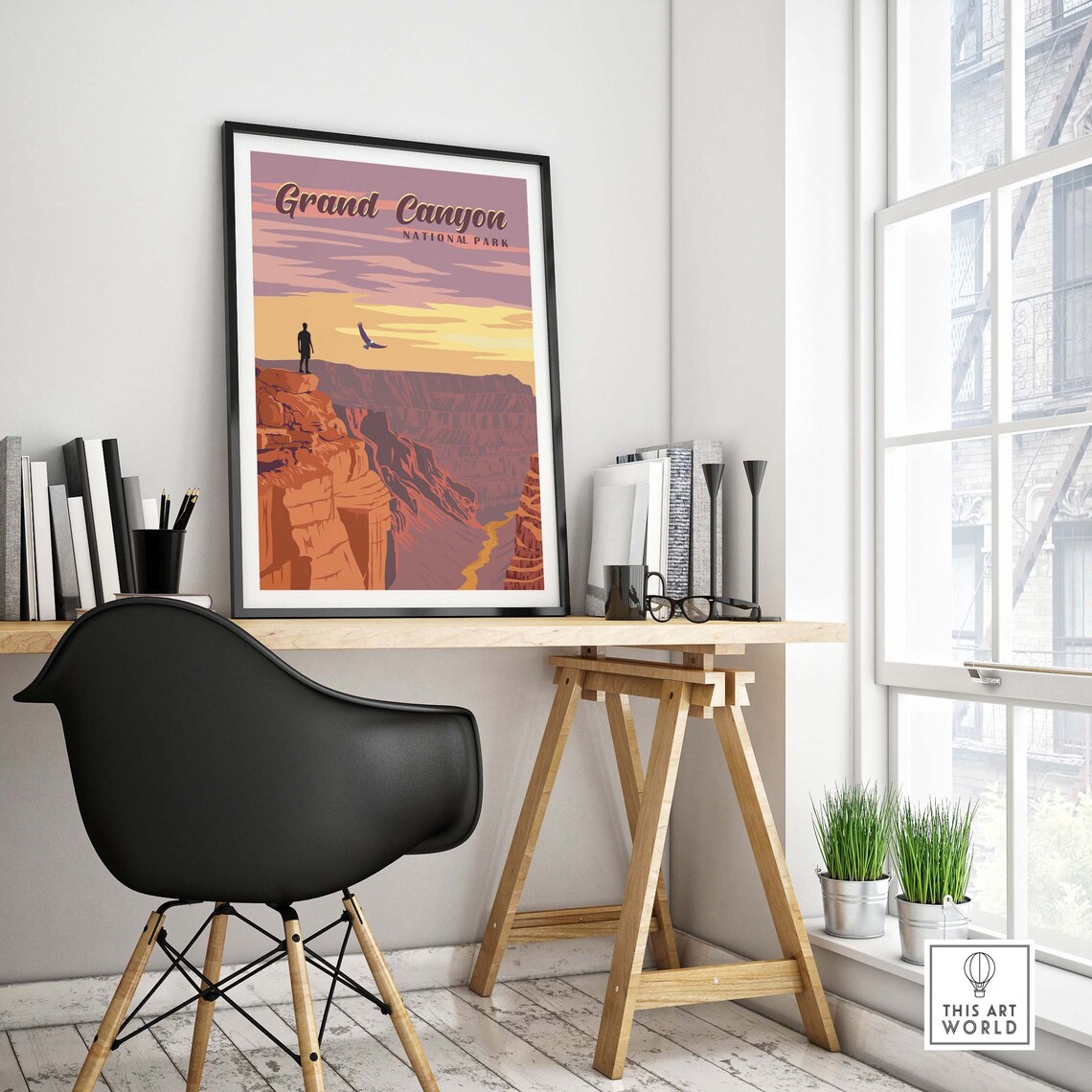 Grand Canyon National Park Travel Poster Art Print - Image 4